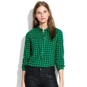 Madewell Mini Check Market Popover shirt